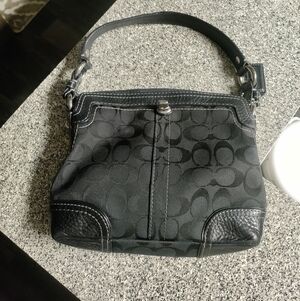 Coach Black Signature Handbag